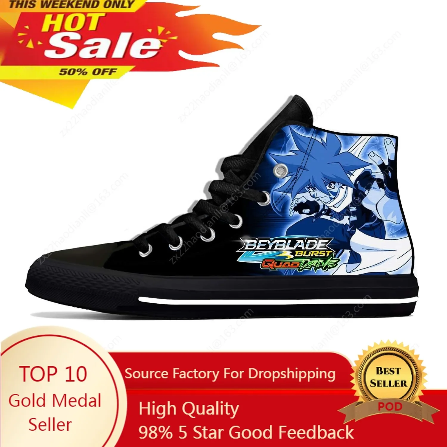 Anime Beyblade Burst Lightweight Cloth 3D Print Funny Cool Fashion High Top Canvas Shoes Mens Womens Casual Breathable Sneakers
Anime Beyblade Burst Lightweight Cloth 3D Print Funny Cool Fashion High Top Canvas Shoes Mens Womens Casual Breathable Sneakers