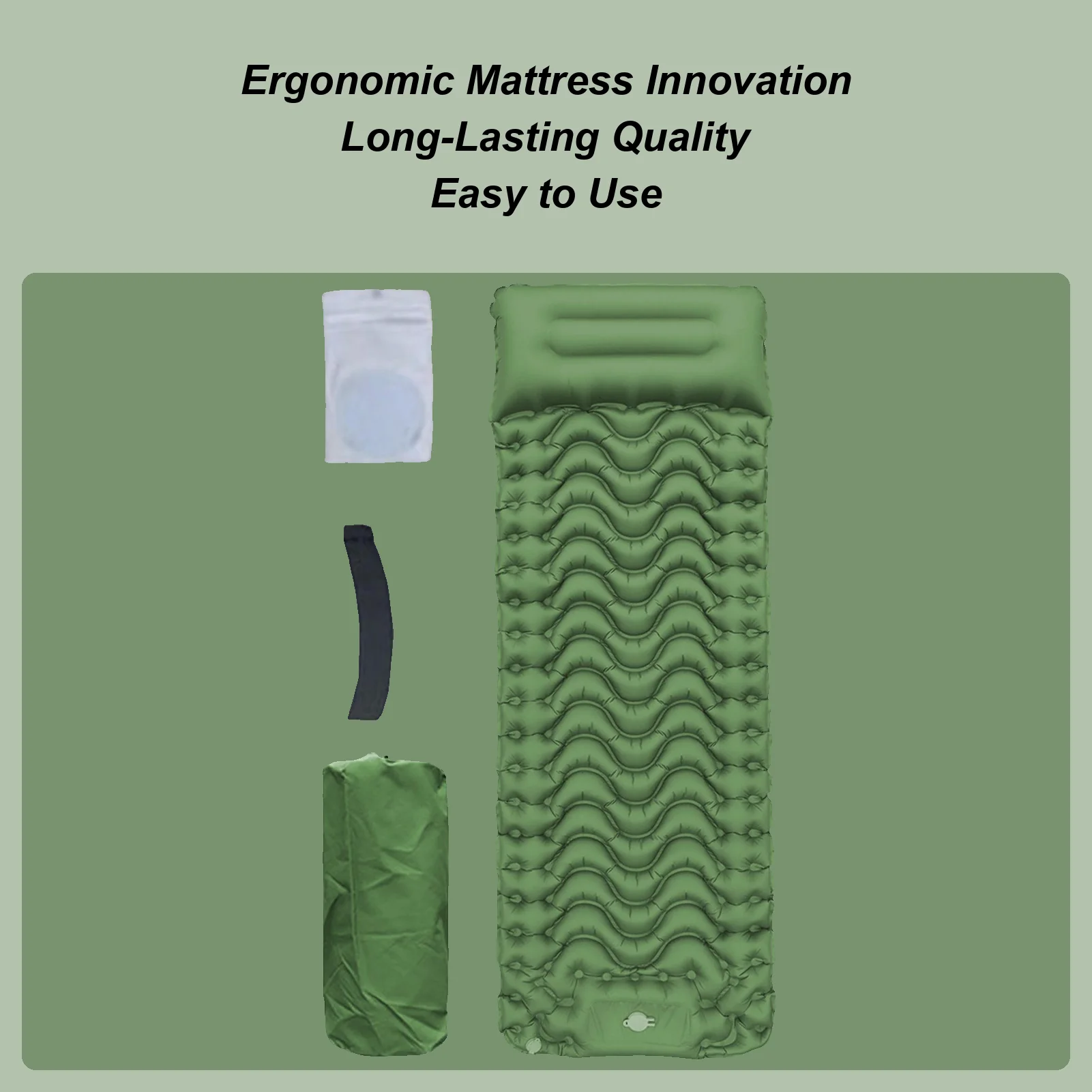 Inflatable Sleeping Pad Compact Camping Air Mattress For Tent Compact Foldable Sleep Mat Built-in Foot Pump Camp Gear With Carry
Inflatable Sleeping Pad Compact Camping Air Mattress For Tent Compact Foldable Sleep Mat Built-in Foot Pump Camp Gear With Carry