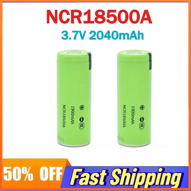 18500 NCR18500A 3.7V 2040mAh Battery for Canon Nikon Camera Batteries Small Fan Radio Microphone Flashlight
18500 NCR18500A 3.7V 2040mAh Battery for Canon Nikon Camera Batteries Small Fan Radio Microphone Flashlight