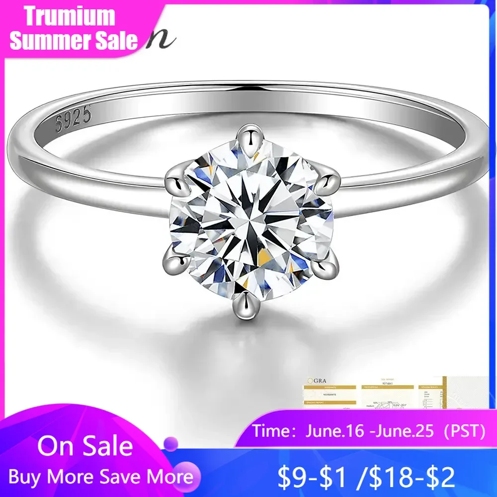 Trumium 0.5/1 Ct D Color Moissanite Ring For Women Diamond moissanite Rings s925 Silver Engagement Wedding Bands Fine Jewelry
Trumium 0.5/1 Ct D Color Moissanite Ring For Women Diamond moissanite Rings s925 Silver Engagement Wedding Bands Fine Jewelry