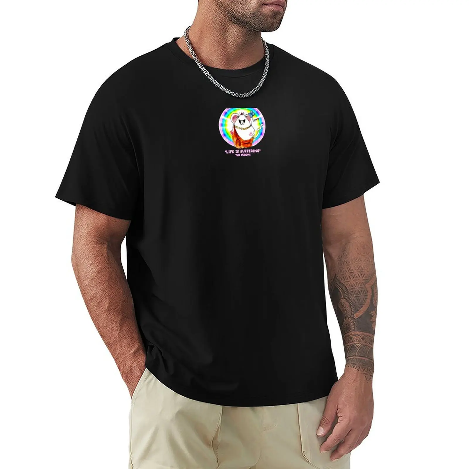 BUDDHA LIFE IS SUFFERING, philosophical cartoon & quote -S T-Shirt animal prinfor boys shirts graphic cute clothes mens clothes
BUDDHA LIFE IS SUFFERING, philosophical cartoon & quote -S T-Shirt animal prinfor boys shirts graphic cute clothes mens clothes