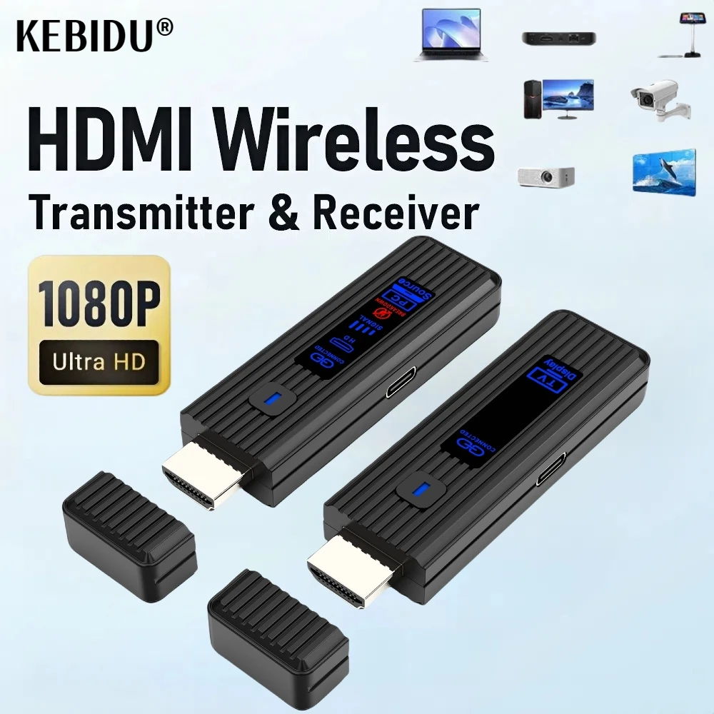 50M 1080P@60Hz HDMI Wireless Video Audio Transmitter Receiver Extender Wireless Display Adapter From PC to Projector & Monitor
50M 1080P@60Hz HDMI Wireless Video Audio Transmitter Receiver Extender Wireless Display Adapter From PC to Projector & Monitor