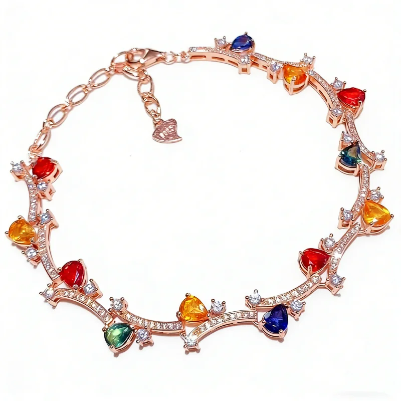 Elegant Multicolor Natural Fancy Sapphire 4*6mm Bracelet S925 Silver Birthday Gift For Her
Elegant Multicolor Natural Fancy Sapphire 4*6mm Bracelet S925 Silver Birthday Gift For Her