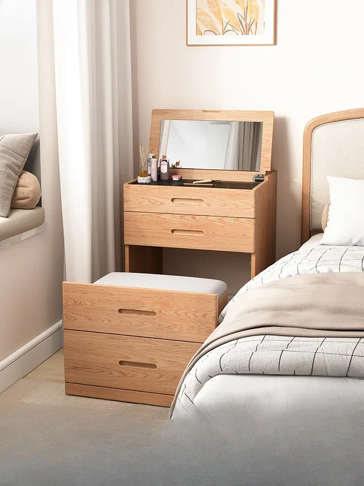 Wooden House Kee Solid Wood Dresser Bedroom Modern Simple Small Unit Flip Makeup Table Mini Storage Cabinet Integrated
Wooden House Kee Solid Wood Dresser Bedroom Modern Simple Small Unit Flip Makeup Table Mini Storage Cabinet Integrated