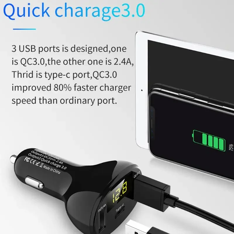 Двойная USB-розетка для автомобиля, лодки, автофургона, 12–24 В, двойной USB-порт для телефона Type C, дорожного прицепа
Двойная USB-розетка для автомобиля, лодки, автофургона, 12–24 В, двойной USB-порт для телефона Type C, дорожного прицепа