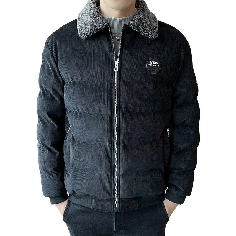 Jacket Fashion Casual Windbreaker Fleece Jacket Men Parkas Coat Male Solid Color Windproof Parka Fur Collar Warm Corduroy Parka
Jacket Fashion Casual Windbreaker Fleece Jacket Men Parkas Coat Male Solid Color Windproof Parka Fur Collar Warm Corduroy Parka