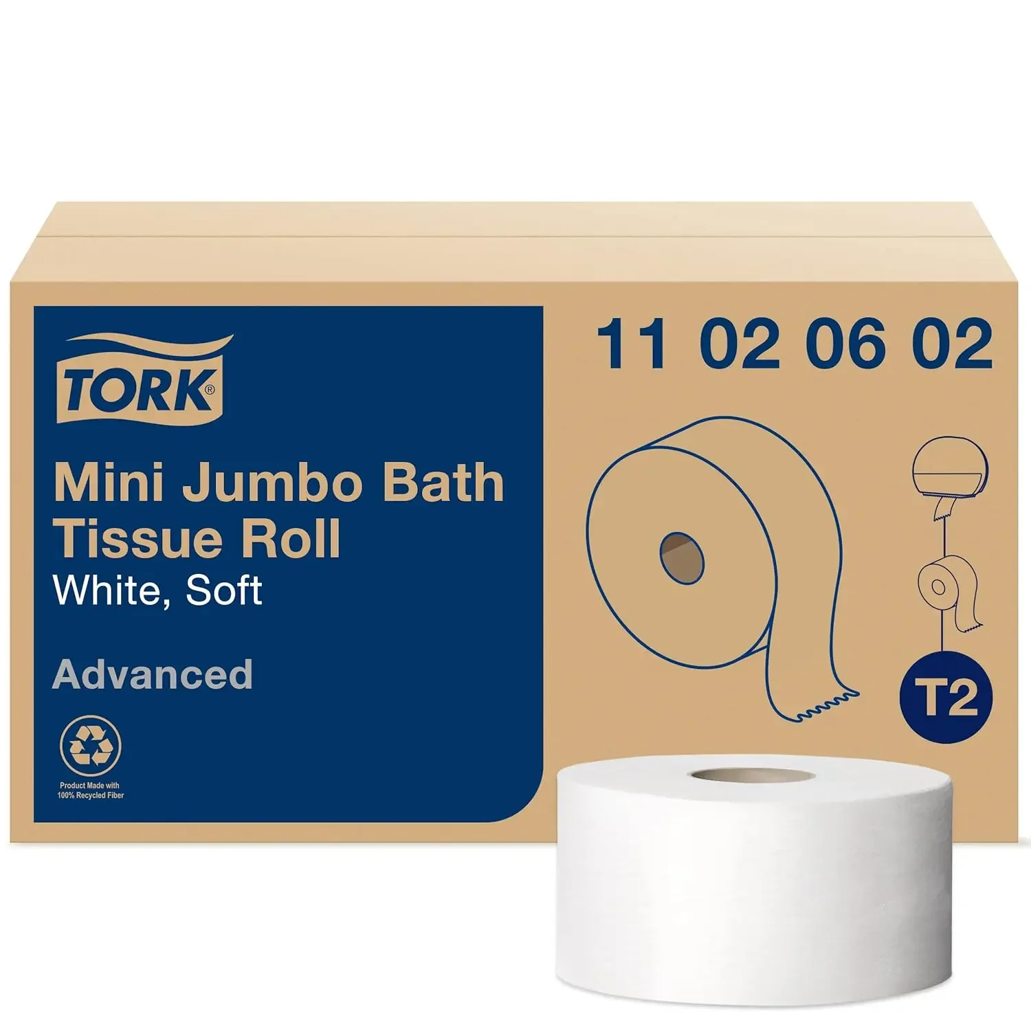 Jumbo Bath Tissue Roll - Toilet Paper Towels with Advanced Soft Quality, Compatible with T2 Tork Dispenser,
Jumbo Bath Tissue Roll - Toilet Paper Towels with Advanced Soft Quality, Compatible with T2 Tork Dispenser,
