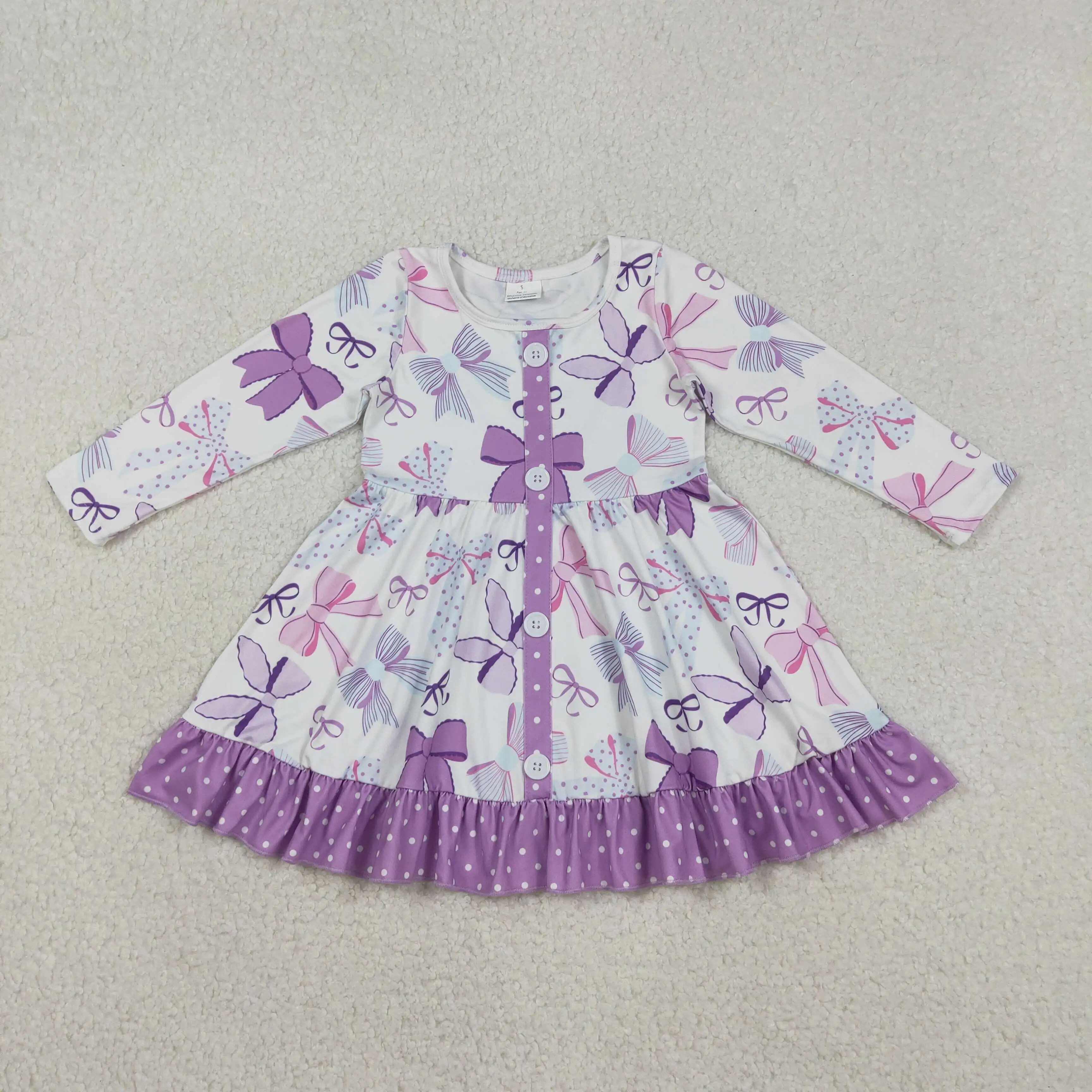z1202-14 GLD1271 girl dresses baby girl clothes bow pattern purple long sleeve Dress Wholesale Boutique kids clothes girl
z1202-14 GLD1271 girl dresses baby girl clothes bow pattern purple long sleeve Dress Wholesale Boutique kids clothes girl