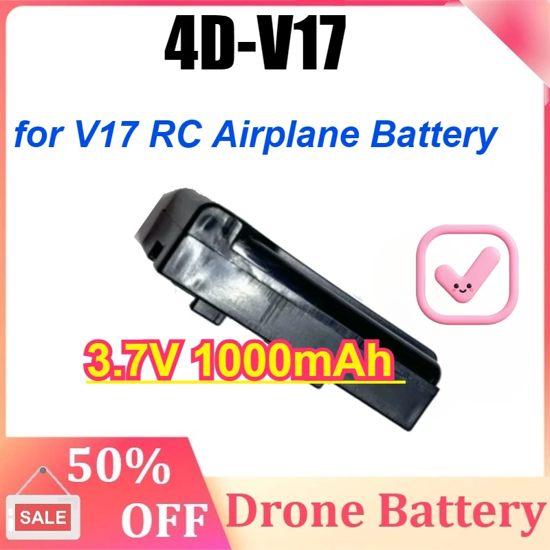 3.7V 1000mAh for 4DRC 4D-V17 Airplane Accessories V17 RC Airplane Battery V17 1000mAh 4DRC V17 Airplane Battery
3.7V 1000mAh for 4DRC 4D-V17 Airplane Accessories V17 RC Airplane Battery V17 1000mAh 4DRC V17 Airplane Battery