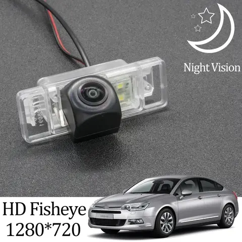 Owtosin HD 1280*720 Fisheye Rear View Camera For Citroen C5 MK2 2007-2017 Car Vehicle Reverse Parking Accessories