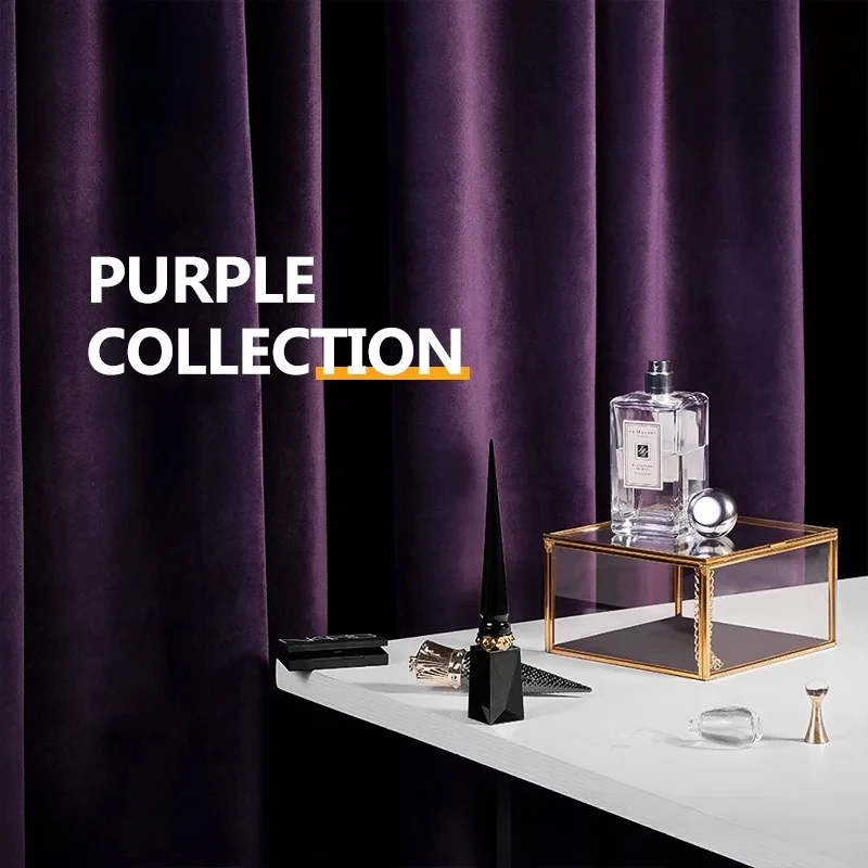 Purple Shades of Light Luxury French Velvet Curtains for Living Dining Room Bedroom Custom Size New Blackout Velvet High-end
Purple Shades of Light Luxury French Velvet Curtains for Living Dining Room Bedroom Custom Size New Blackout Velvet High-end