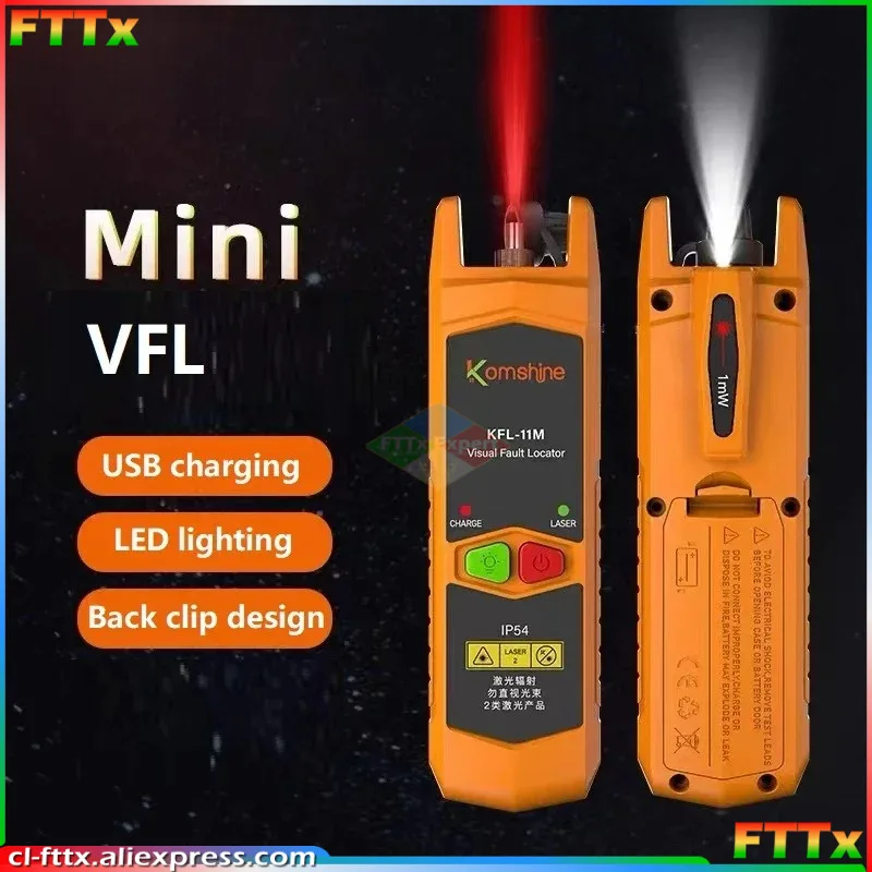 Mini OPM Fiber Optical Power Meter KFL-11M -70~+6dbm with VFL Mini Breakpoint Test Pen Red Light Source Through-beam Pen
Mini OPM Fiber Optical Power Meter KFL-11M -70~+6dbm with VFL Mini Breakpoint Test Pen Red Light Source Through-beam Pen