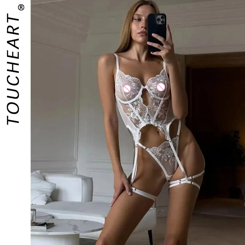 Toucheart 3PCS Embroidery Floral Interesting Sexy Underwear Panty Garters Set Slim Patchwork See-through Hollow Out Underwear
Toucheart 3PCS Embroidery Floral Interesting Sexy Underwear Panty Garters Set Slim Patchwork See-through Hollow Out Underwear