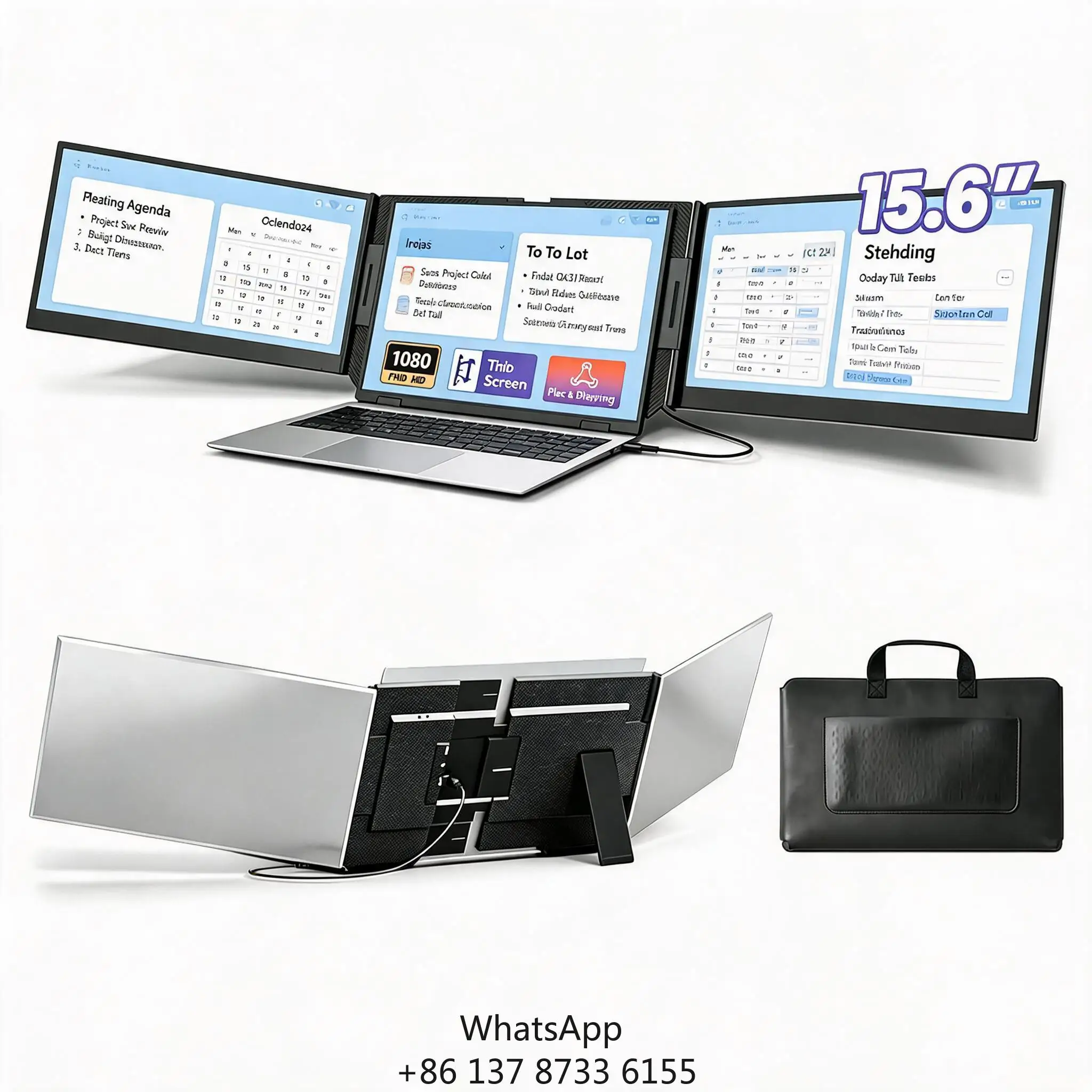 15.6 Inches Portable Screen Gaming Monitor 3 Monitor Portable Monitor Dual
15.6 Inches Portable Screen Gaming Monitor 3 Monitor Portable Monitor Dual