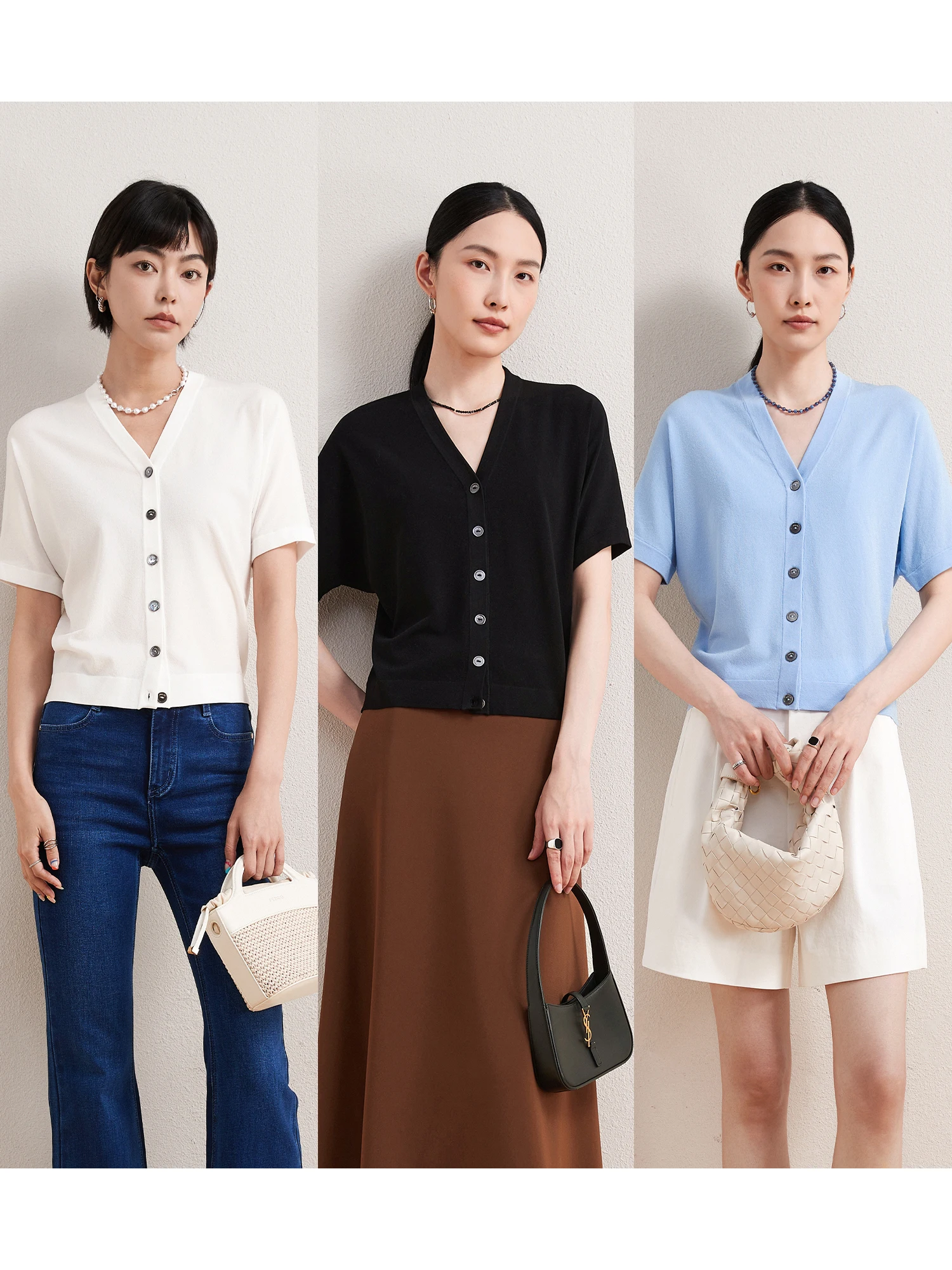 ChangDX Ele Commuting Anti-Wrinkle High Elastici hine Waable Knitting Yarn Comfortable Loose V-Ne Knitwear
ChangDX Ele Commuting Anti-Wrinkle High Elastici hine Waable Knitting Yarn Comfortable Loose V-Ne Knitwear