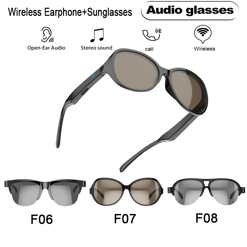 F07 Wireless Bluetooth 5.3 Sunglasses Headphones - Enjoy Music Wirelessly Hands-free Calling Music Outdoor Sports Eyeglasses
F07 Wireless Bluetooth 5.3 Sunglasses Headphones - Enjoy Music Wirelessly Hands-free Calling Music Outdoor Sports Eyeglasses