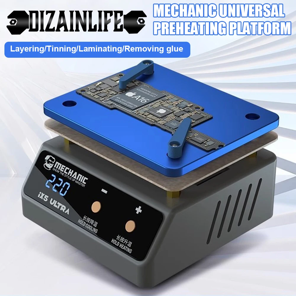 Preheating Station MECHANIC IX5 ULTRA Temperature Motherboard Welding Table Layered Hot Plate Heating for X XS MAX 11 12 PRO MAX
Preheating Station MECHANIC IX5 ULTRA Temperature Motherboard Welding Table Layered Hot Plate Heating for X XS MAX 11 12 PRO MAX
