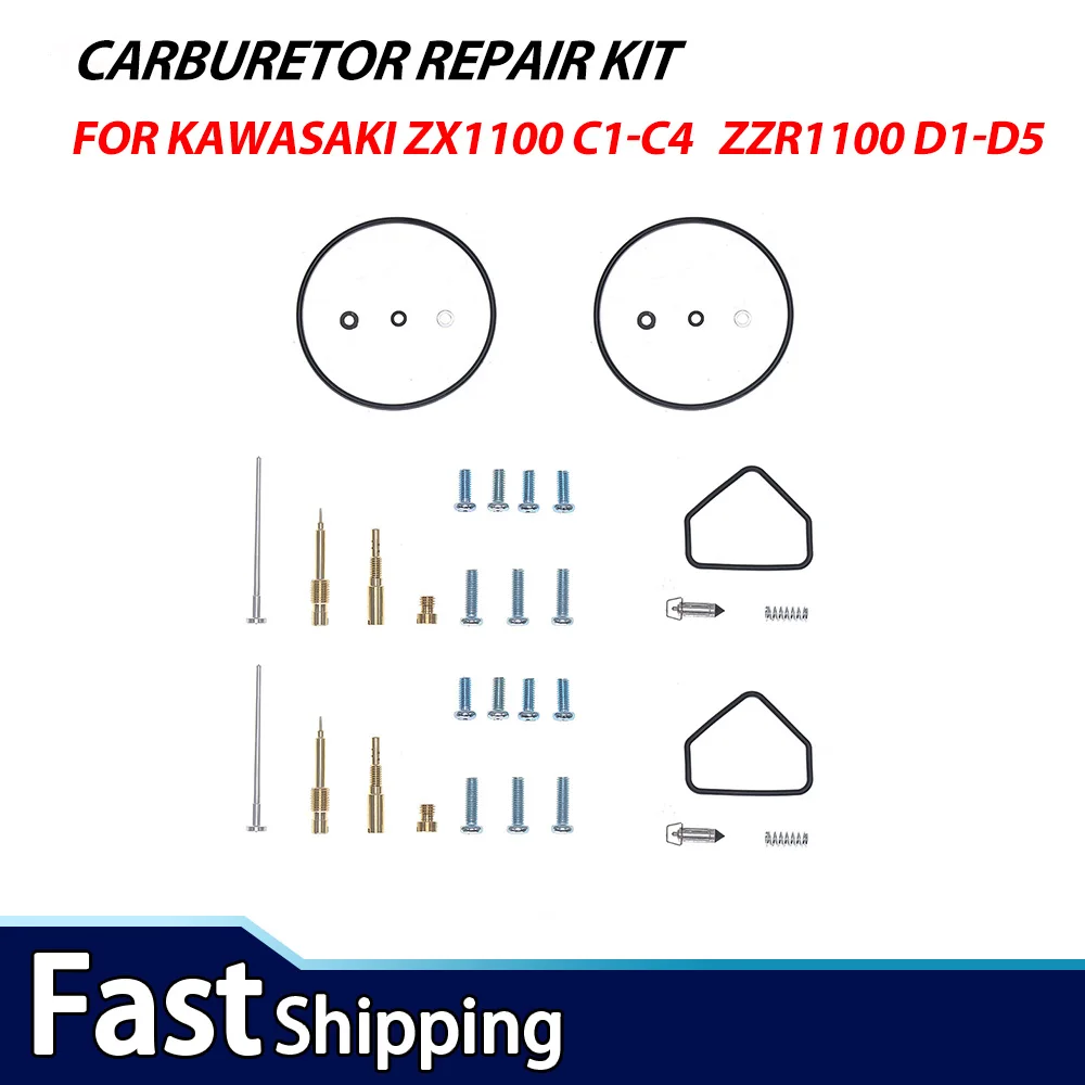 4Sets For Kawasaki ZX1100 C1-C4 ZZR1100 D1-D5 1991-1997 Carburetor Service Kit Diaphragm Float
4Sets For Kawasaki ZX1100 C1-C4 ZZR1100 D1-D5 1991-1997 Carburetor Service Kit Diaphragm Float