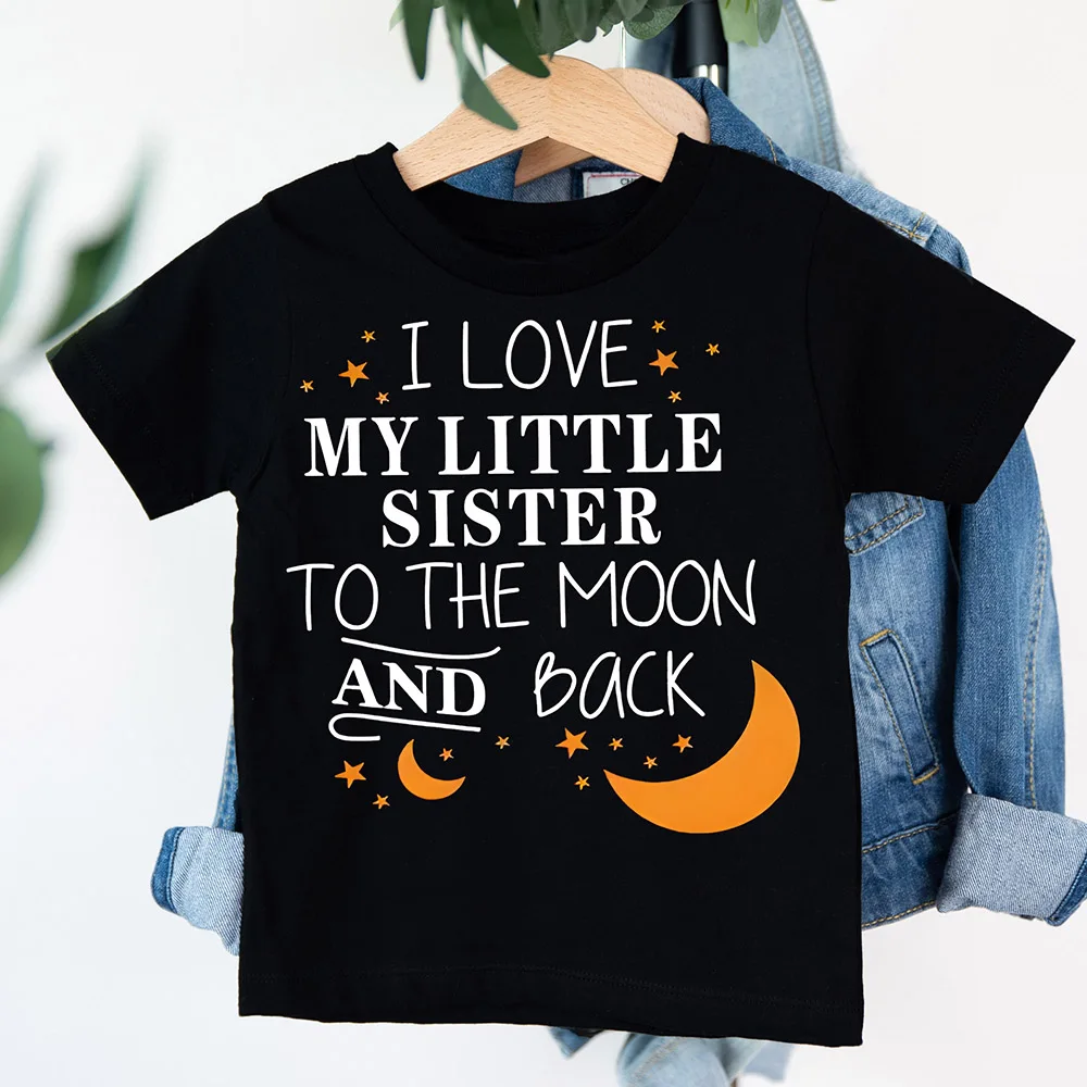 I LOVE MY LITTLE SISTER Print Kids T-shirts Crew Neck Short Sleeve T-shirt Girls Summer Tee Tops Boy Girl Child Clothing
I LOVE MY LITTLE SISTER Print Kids T-shirts Crew Neck Short Sleeve T-shirt Girls Summer Tee Tops Boy Girl Child Clothing