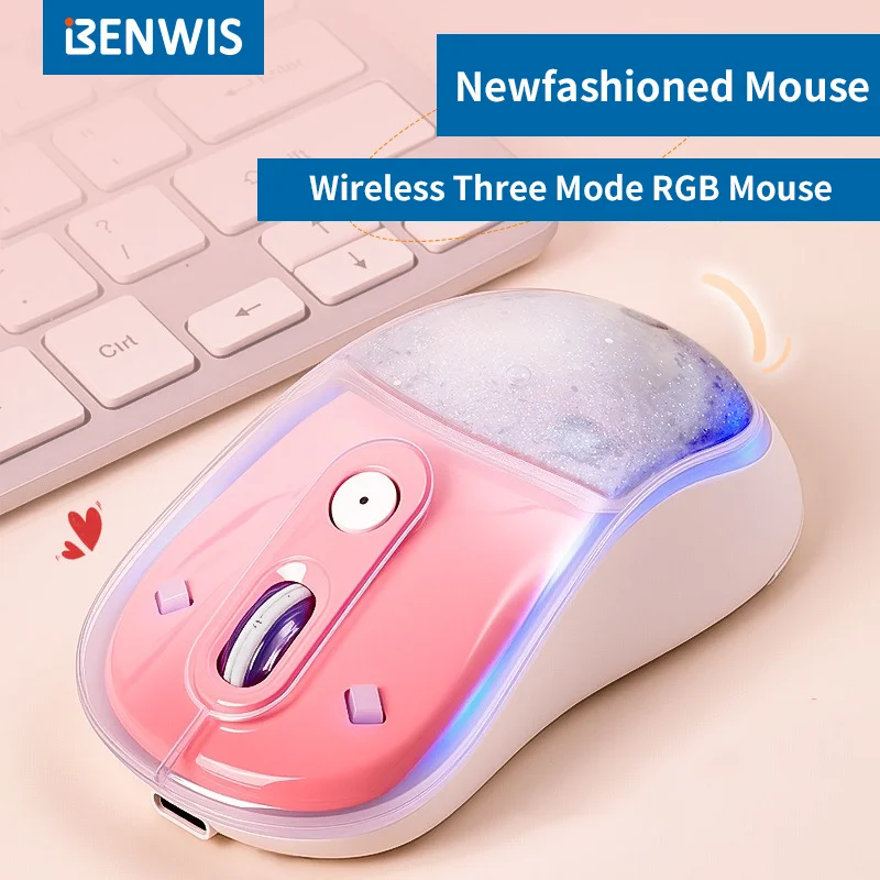Wireless Mouse 2.4G Bluetooth Rechargeable RGB Light Effect Beautiful Mause Mute Button Colorful Mause System Compatible Mice
Wireless Mouse 2.4G Bluetooth Rechargeable RGB Light Effect Beautiful Mause Mute Button Colorful Mause System Compatible Mice