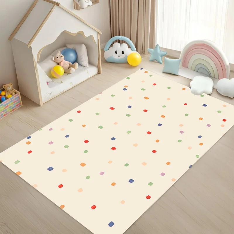 Soft Pastel Polka Dot Area Rug Non-Slip Floor Mat for Bedroom Neutral Boho Minimalist Home Decor
Soft Pastel Polka Dot Area Rug Non-Slip Floor Mat for Bedroom Neutral Boho Minimalist Home Decor