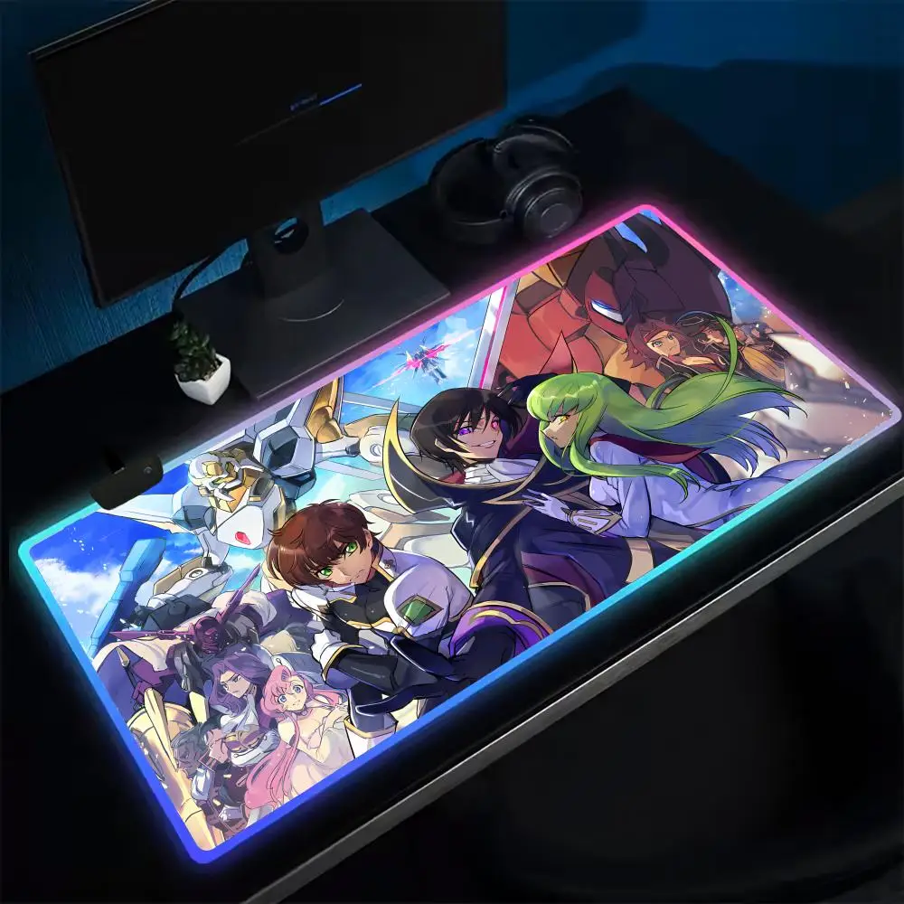 Code Geass Mouse Pad Anime Gaming Mouse Pad LED Table Pads Backlit Rubber Desktop XXL RGB Desk Mats
Code Geass Mouse Pad Anime Gaming Mouse Pad LED Table Pads Backlit Rubber Desktop XXL RGB Desk Mats