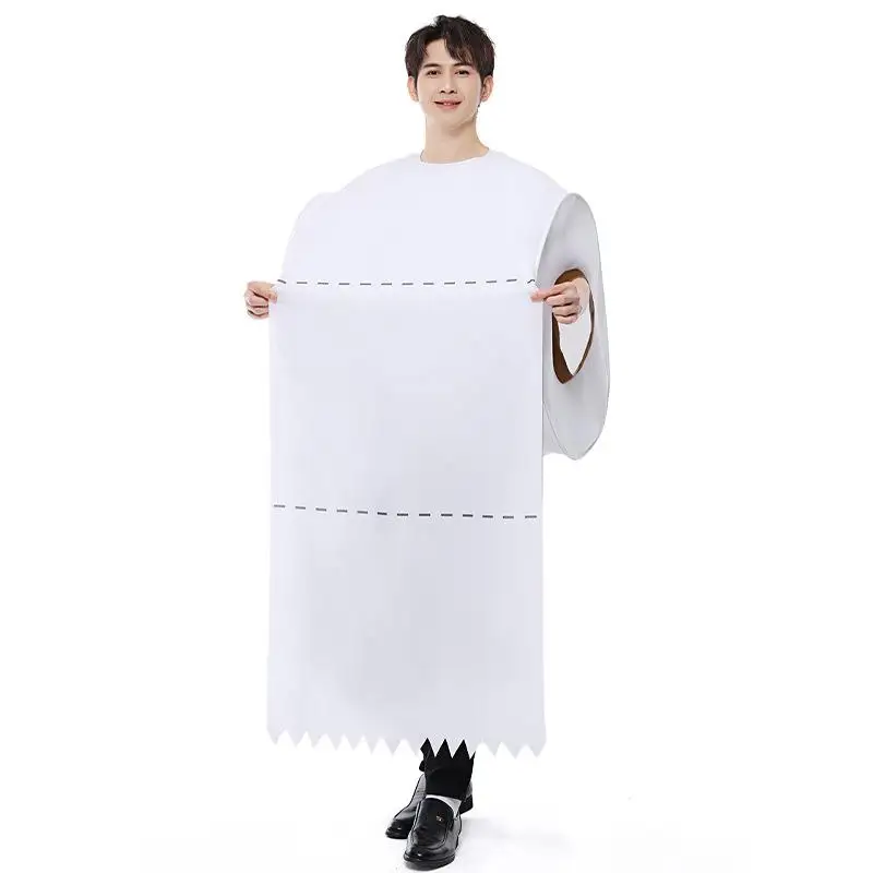 Хэллоуин ежегодная конференция забавный костюм из туалетной бумаги для мужчин и женщин eup гигиеническая бумага женский Sle косплей наряд 
Хэллоуин ежегодная конференция забавный костюм из туалетной бумаги для мужчин и женщин eup гигиеническая бумага женский Sle косплей наряд