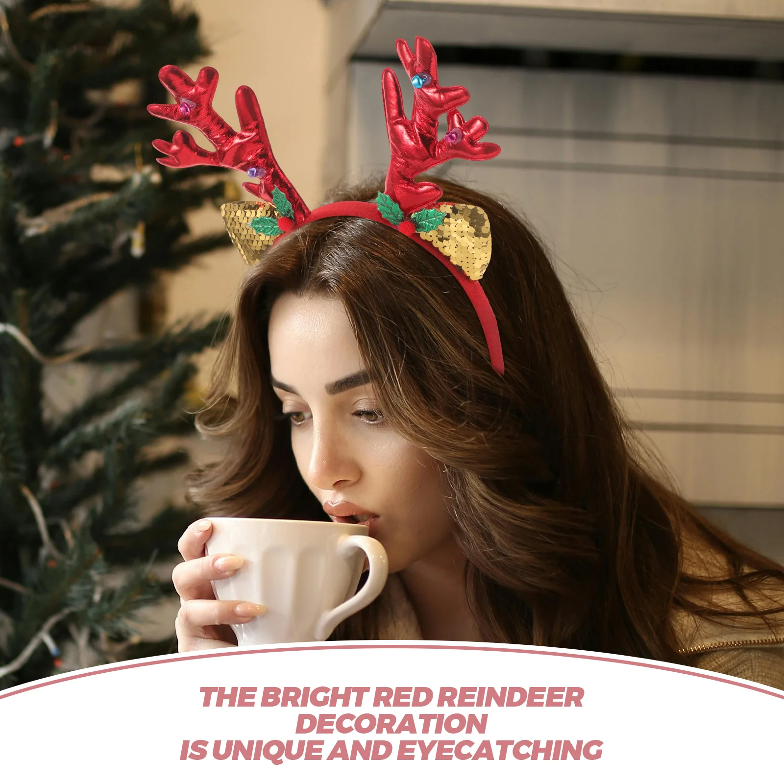 Cute Headband Funny Christmas Party Headband with Antlers for Women Xmas Hair Accessories for Festival Celebrations Decorations
Cute Headband Funny Christmas Party Headband with Antlers for Women Xmas Hair Accessories for Festival Celebrations Decorations