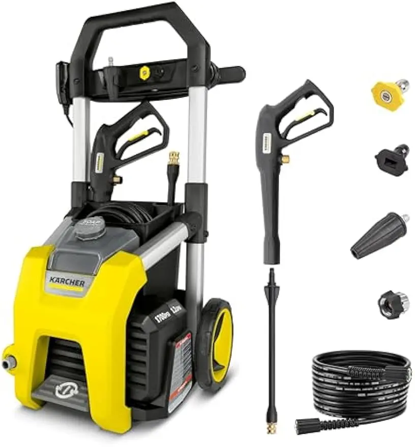 CETA Certified Pressure Washer, 1700 PSI, 3 Nozzles, Detergent Tank for Cars, Driveways & Patios
CETA Certified Pressure Washer, 1700 PSI, 3 Nozzles, Detergent Tank for Cars, Driveways & Patios