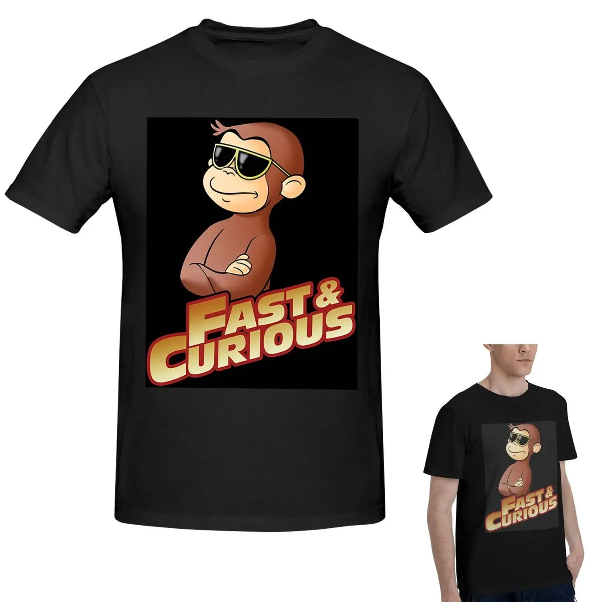 100% Cotton Curious George FAST AND CURIOUS V2 T-Shirt Men's Fashion Oversized T Shirt Men Crew Neck Summer Shirts Tops S-6XL
100% Cotton Curious George FAST AND CURIOUS V2 T-Shirt Men's Fashion Oversized T Shirt Men Crew Neck Summer Shirts Tops S-6XL