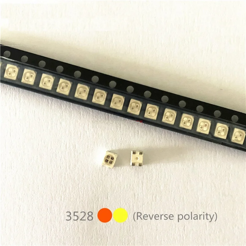 2025 Hot Style 1000 шт. 3528 Янтарный + Желтый PLCC-4 Обратный полюс, 617 Нм + 587 Нм, 50MA 2 В 0,1 Вт Двухцветные светодиодные лампы SMD Световые бусины LAYT6
2025 Hot Style 1000 шт. 3528 Янтарный + Желтый PLCC-4 Обратный полюс, 617 Нм + 587 Нм, 50MA 2 В 0,1 Вт Двухцветные светодиодные лампы SMD Световые бусины LAYT6