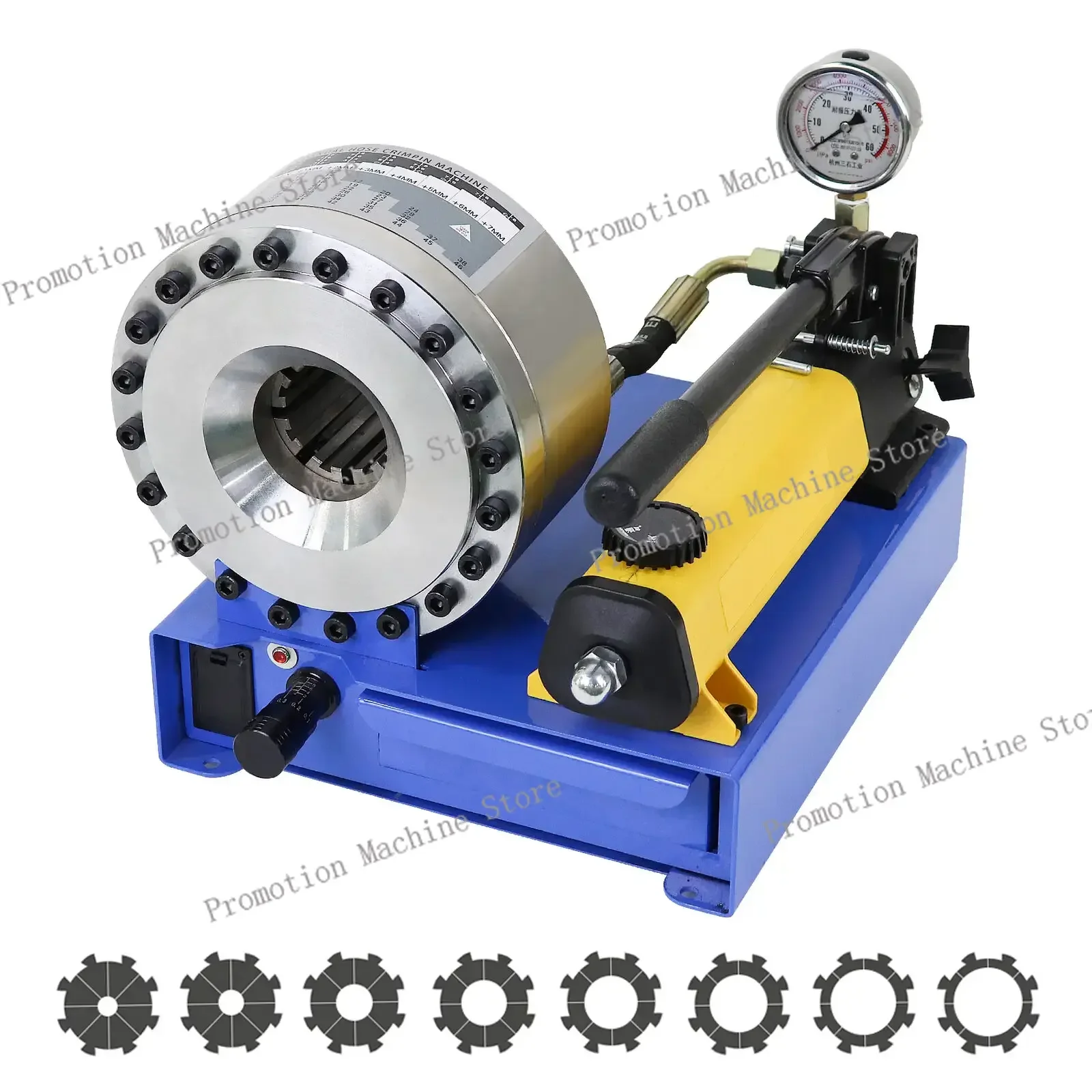 High Pressure Manual Hydraulic Hose Crimper Hose Pipe Crimping Shrinking Machine with 8 sets of molds
High Pressure Manual Hydraulic Hose Crimper Hose Pipe Crimping Shrinking Machine with 8 sets of molds