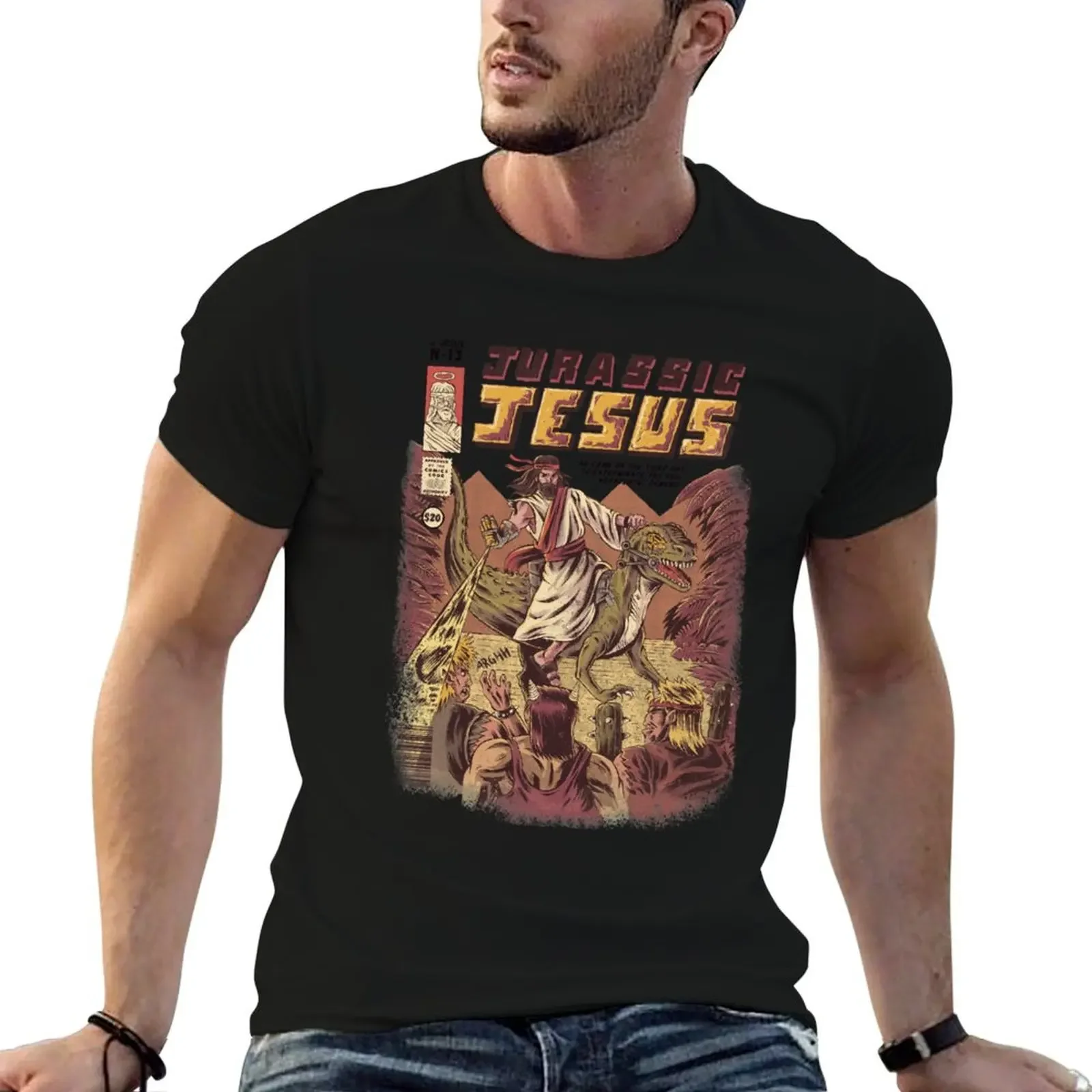 JURASSIC JESUS T-Shirt basketball graphic tees for a boy graphic t shirt vintage men clothing
JURASSIC JESUS T-Shirt basketball graphic tees for a boy graphic t shirt vintage men clothing