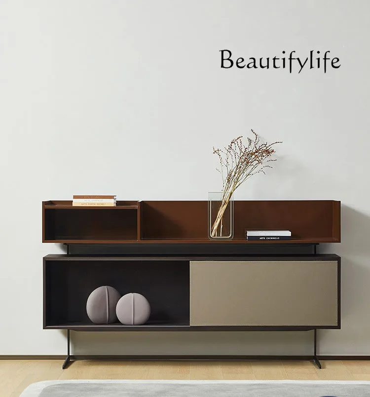 High-end Italian minimalist living room storage dining side cabinet modern light luxury industrial style solid wood wine cabinet
High-end Italian minimalist living room storage dining side cabinet modern light luxury industrial style solid wood wine cabinet
