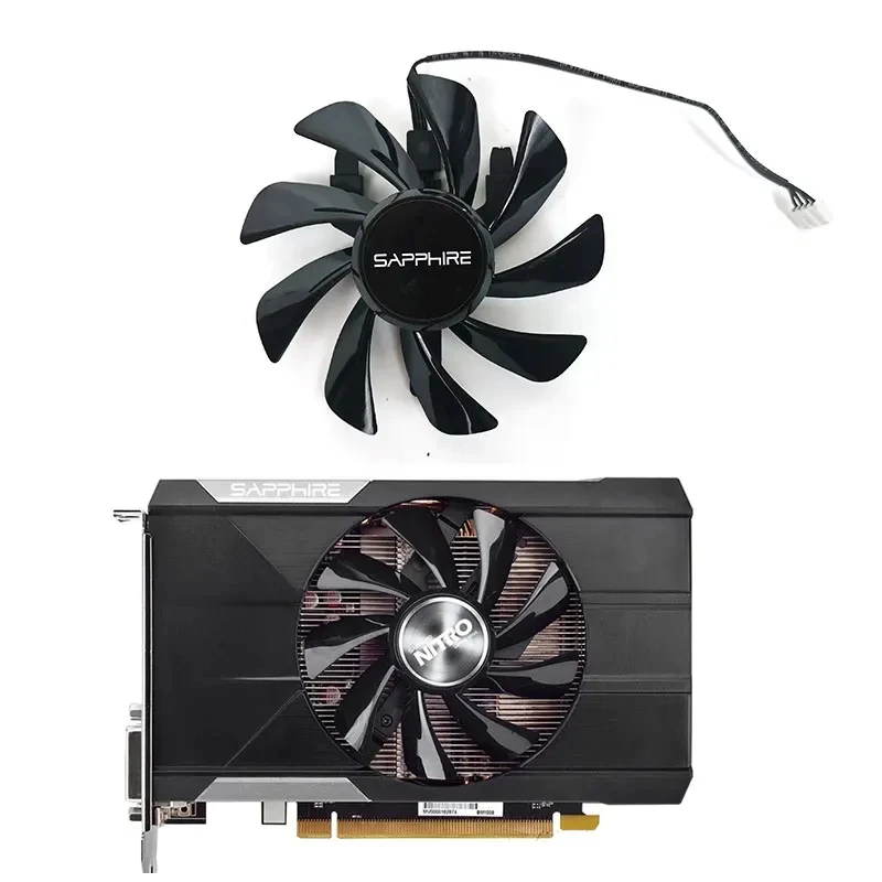 New For Sapphire R9-370 GPU Cooler Video Cards fan for Radeon Sapphire R9 370 1024SP 4G/2G V2 OC graphics Card Cooling
New For Sapphire R9-370 GPU Cooler Video Cards fan for Radeon Sapphire R9 370 1024SP 4G/2G V2 OC graphics Card Cooling