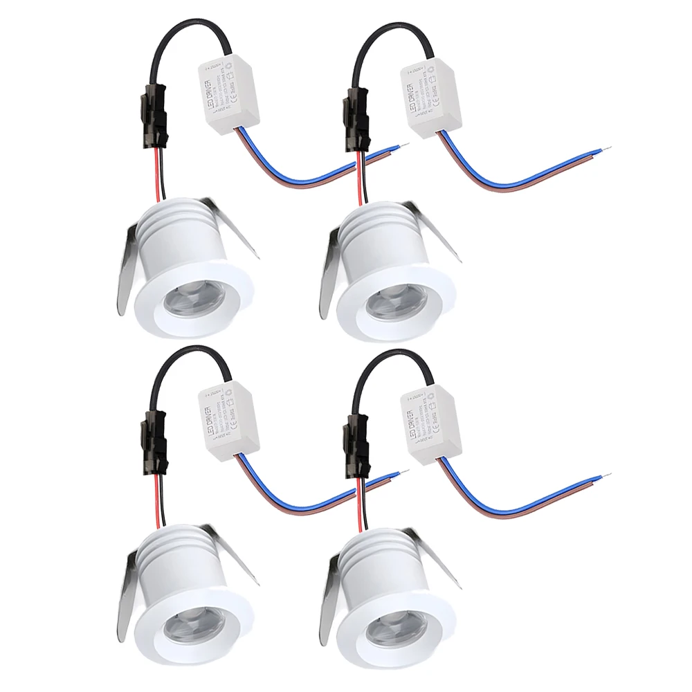 4x 20mm Hole LED Downlight 1W 85V-265V Jewelry Light Display Ceiling Spotlight Porch Balcony Recessed Cabinet Light Lamp
4x 20mm Hole LED Downlight 1W 85V-265V Jewelry Light Display Ceiling Spotlight Porch Balcony Recessed Cabinet Light Lamp