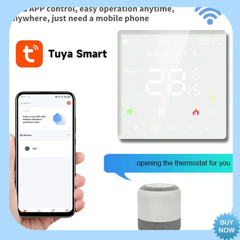 A47Z Tuya Wi-Fi умный термостат электрический подогрев пола TRV вода газовый котел температура голосовой пульт дистанционного управления 16A простая установка
A47Z Tuya Wi-Fi умный термостат электрический подогрев пола TRV вода газовый котел температура голосовой пульт дистанционного управления 16A простая установка