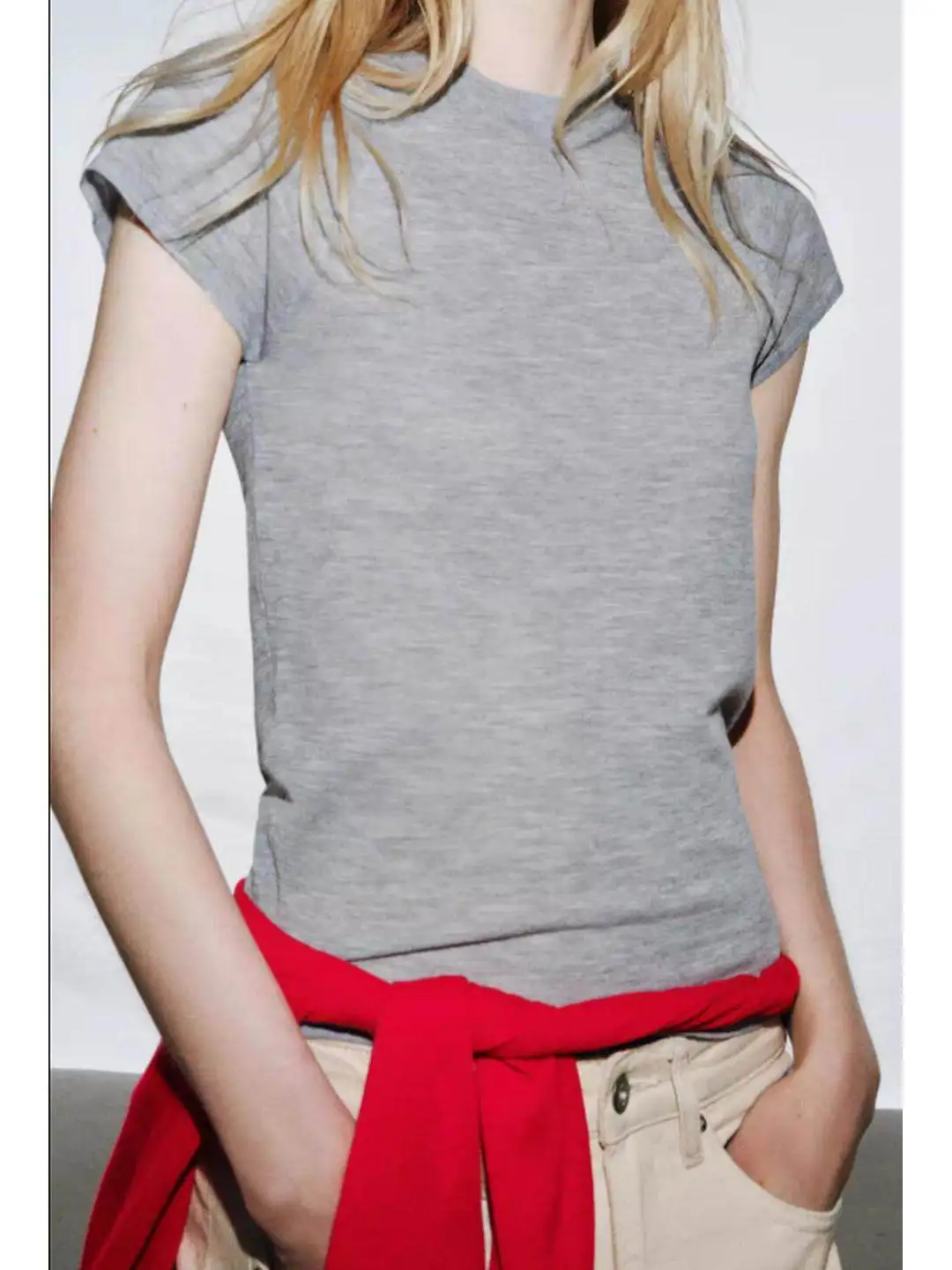 Spring Casual Fashionable Knitted Short Sleeve round Neck Ultra Fine Polyester Fiber Women's Top round Neck Design Polyester
Spring Casual Fashionable Knitted Short Sleeve round Neck Ultra Fine Polyester Fiber Women's Top round Neck Design Polyester