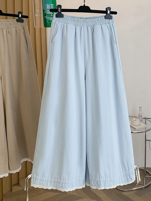 High-End Women's plus Size Lantern Wide Leg Pants Lace Trim Splicing Bloom Patchwork Casual High Waist Breathable Summer Trou...
High-End Women's plus Size Lantern Wide Leg Pants Lace Trim Splicing Bloom Patchwork Casual High Waist Breathable Summer Trou...