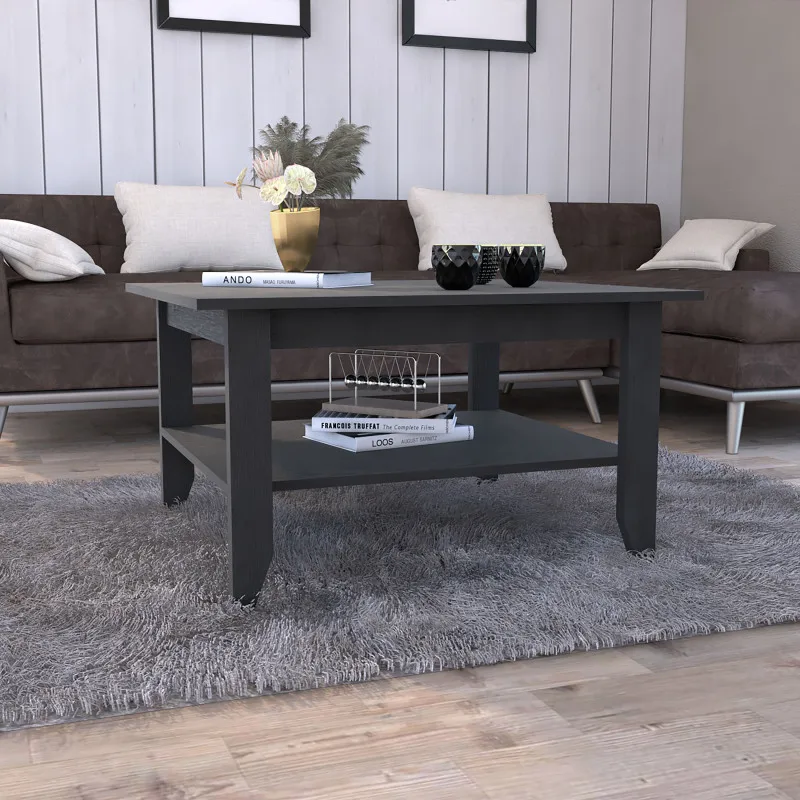 Coffee Table San Jose, One Shelf, Black Wengue Finish
Coffee Table San Jose, One Shelf, Black Wengue Finish