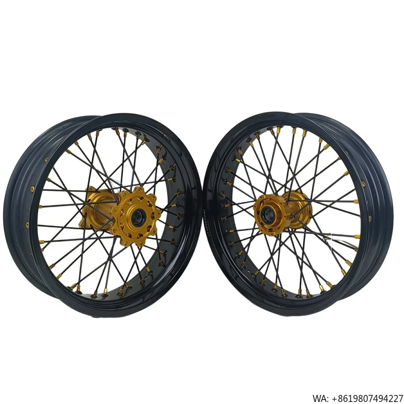2012-2024 TM EN MX 17 Inch Supermoto Wheels for Motorcycle Dirt Bike New Condition Supermotard Wheels Made of Aluminum Alloy
2012-2024 TM EN MX 17 Inch Supermoto Wheels for Motorcycle Dirt Bike New Condition Supermotard Wheels Made of Aluminum Alloy