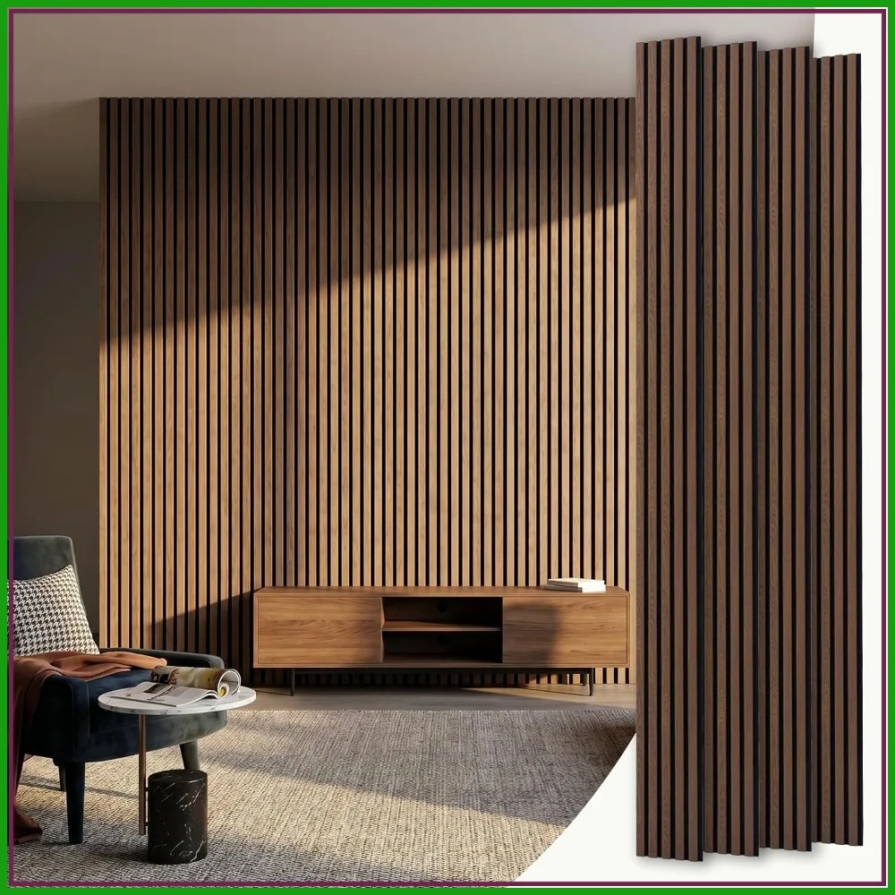 Wood Slat Acoustic Panels, 4 Pack 94.5"x7.9" (21ft²) Modern Fluted Sound Absorbing Wall Panels for Home Office Theater Studio
Wood Slat Acoustic Panels, 4 Pack 94.5"x7.9" (21ft²) Modern Fluted Sound Absorbing Wall Panels for Home Office Theater Studio
