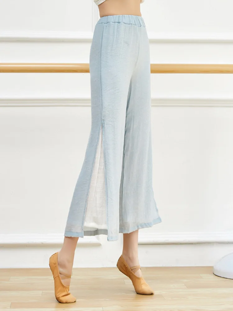 Dance Performances Discountmodern Dance Practice Cotton Silk Linen Split Wide Leg Pants Classical Dance Clothes
Dance Performances Discountmodern Dance Practice Cotton Silk Linen Split Wide Leg Pants Classical Dance Clothes