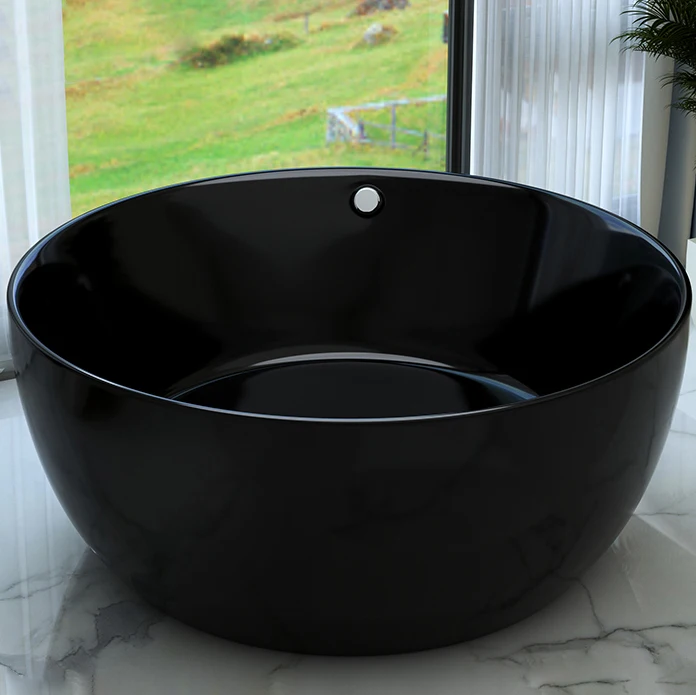 2026 Round Shape White Bath Black Tub Freestanding Bathroom Bathtubs with Seat
2026 Round Shape White Bath Black Tub Freestanding Bathroom Bathtubs with Seat