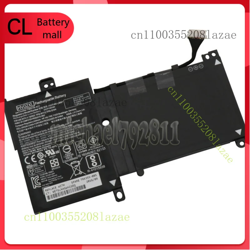 Новый оригинальный аккумулятор HV02XL емкостью 32 Втч для HP HSTNN-LB6P TPN-Q164 TPN-W112 796219-421
Новый оригинальный аккумулятор HV02XL емкостью 32 Втч для HP HSTNN-LB6P TPN-Q164 TPN-W112 796219-421