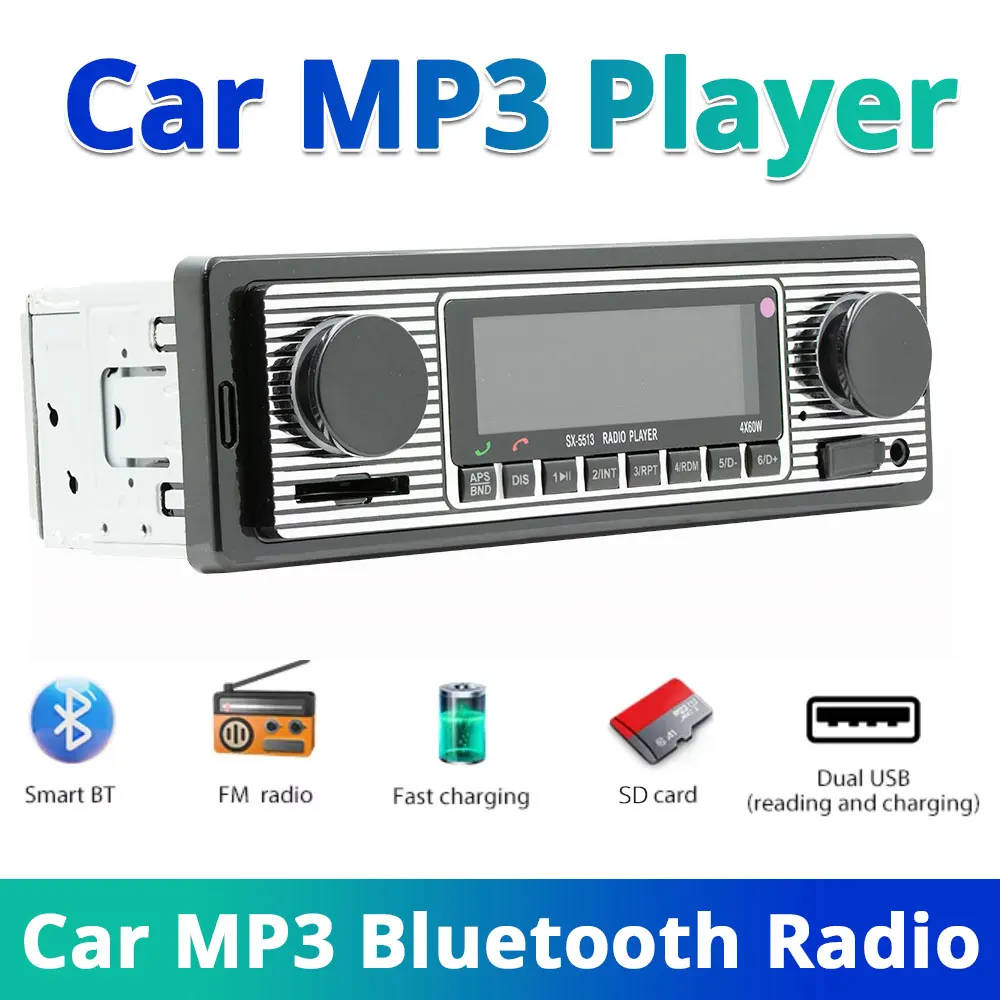Car Radio Audio 1din Stereo Player Digital Bluetooth Car MP3 Player FM Radio Stereo Music USB/SD with In Dash AUX Input Kit
Car Radio Audio 1din Stereo Player Digital Bluetooth Car MP3 Player FM Radio Stereo Music USB/SD with In Dash AUX Input Kit