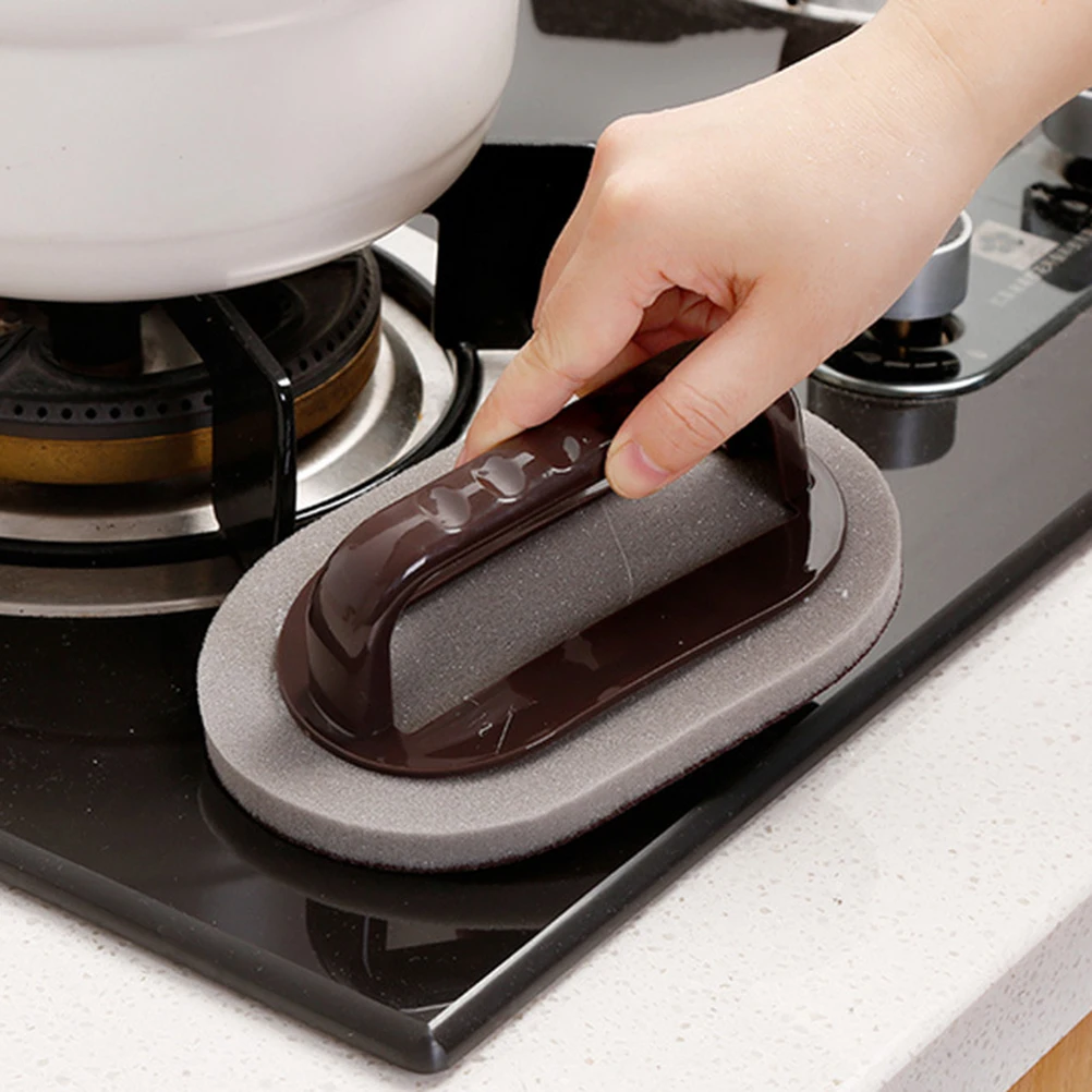 Kitchen Descaling Clean Rub Pot Nano Diamond Emery Brush Sponge Eraser Remove Rust Kitchen Clean Tools with Handle(Brown)
Kitchen Descaling Clean Rub Pot Nano Diamond Emery Brush Sponge Eraser Remove Rust Kitchen Clean Tools with Handle(Brown)