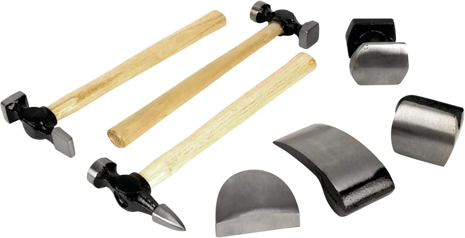 W1007DB 7-Piece Auto Body Repair Kit with Carbon Steel Hammer Heads and Dollies on Wood Handles
W1007DB 7-Piece Auto Body Repair Kit with Carbon Steel Hammer Heads and Dollies on Wood Handles