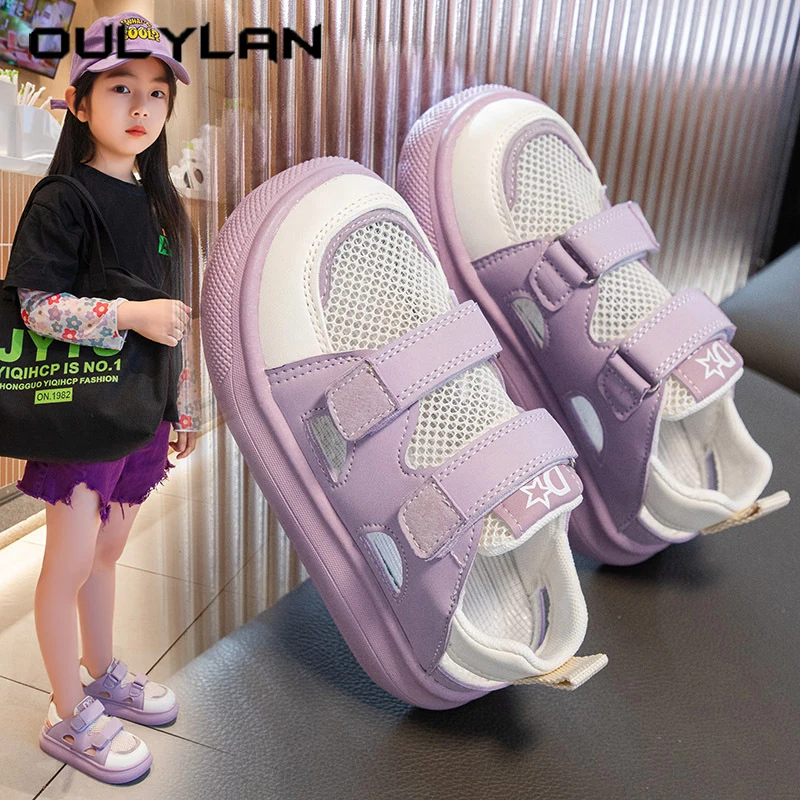Oulylan Children Mesh Antiskid Sneaker Breathable Hook Loop Running Footwear For Girls Fashion Causal Wear Resistant Sport Shoes
Oulylan Children Mesh Antiskid Sneaker Breathable Hook Loop Running Footwear For Girls Fashion Causal Wear Resistant Sport Shoes
