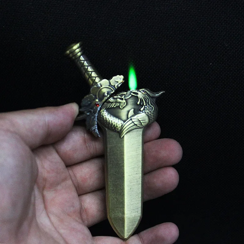 New Butane Gas Lighter Metal Body Red Flame Windproof Inflatable Lighter Cigarette Accessories Men's Small Gift
New Butane Gas Lighter Metal Body Red Flame Windproof Inflatable Lighter Cigarette Accessories Men's Small Gift